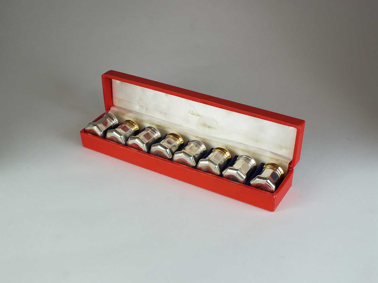 A set of silver gilt Cartier salt and pepper shakers - Image 2 of 2