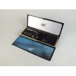 A Mont Blanc 'Meisterstruck' fountain pen and biro cased set