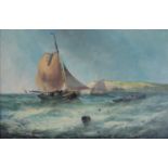 Clifford (British School 19th Century) Three Marine Oil Paintings oil on board