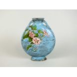 A Joseph-Théodore Deck faience moon flask