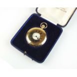 A 9ct gold J W Benson half hunter pocket watch