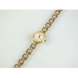 A 9ct gold ladies Rotary bracelet wristwatch