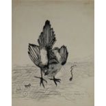 Wilfred Owen (British 1893-1918), Ink Sketch of a Bird