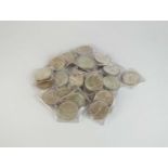 A collection of 100 George VI silver half crowns