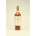 The Macallan ten year old single malt whisky, one bottle