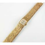 A 9ct gold Avia bracelet watch