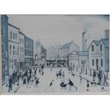 L.S. Lowry (British 1887-1976) Level Crossing Burton-on-Trent Signed Print