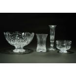 A collection of Waterford crystal tableware
