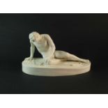 Bates, Brown-Westhead Moore & Co parian figure of Dying Gladiator
