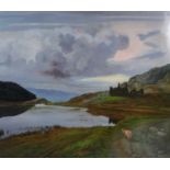 Denby Sweeting (British 1936-2020) Llyn Cwmorthin oil on panel