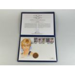 A Diana Princess of Wales hand painted £5 gold coin