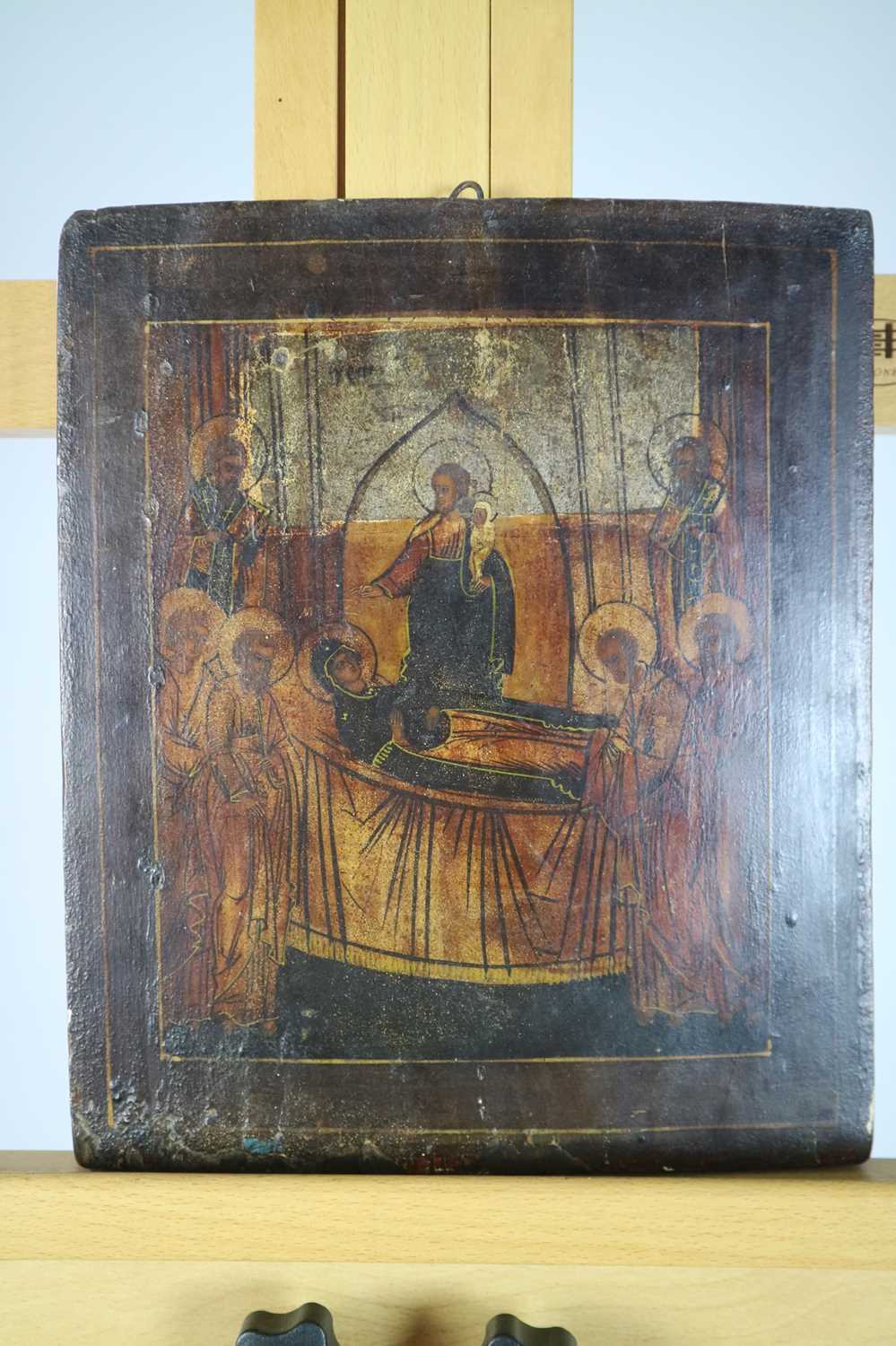 Greek Orthodox Christian Icon Painting - Image 2 of 3