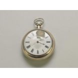 An early Victorian silver pair cased pocket watch