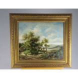 G Higginson (British School 19th Century), Oil Landscape