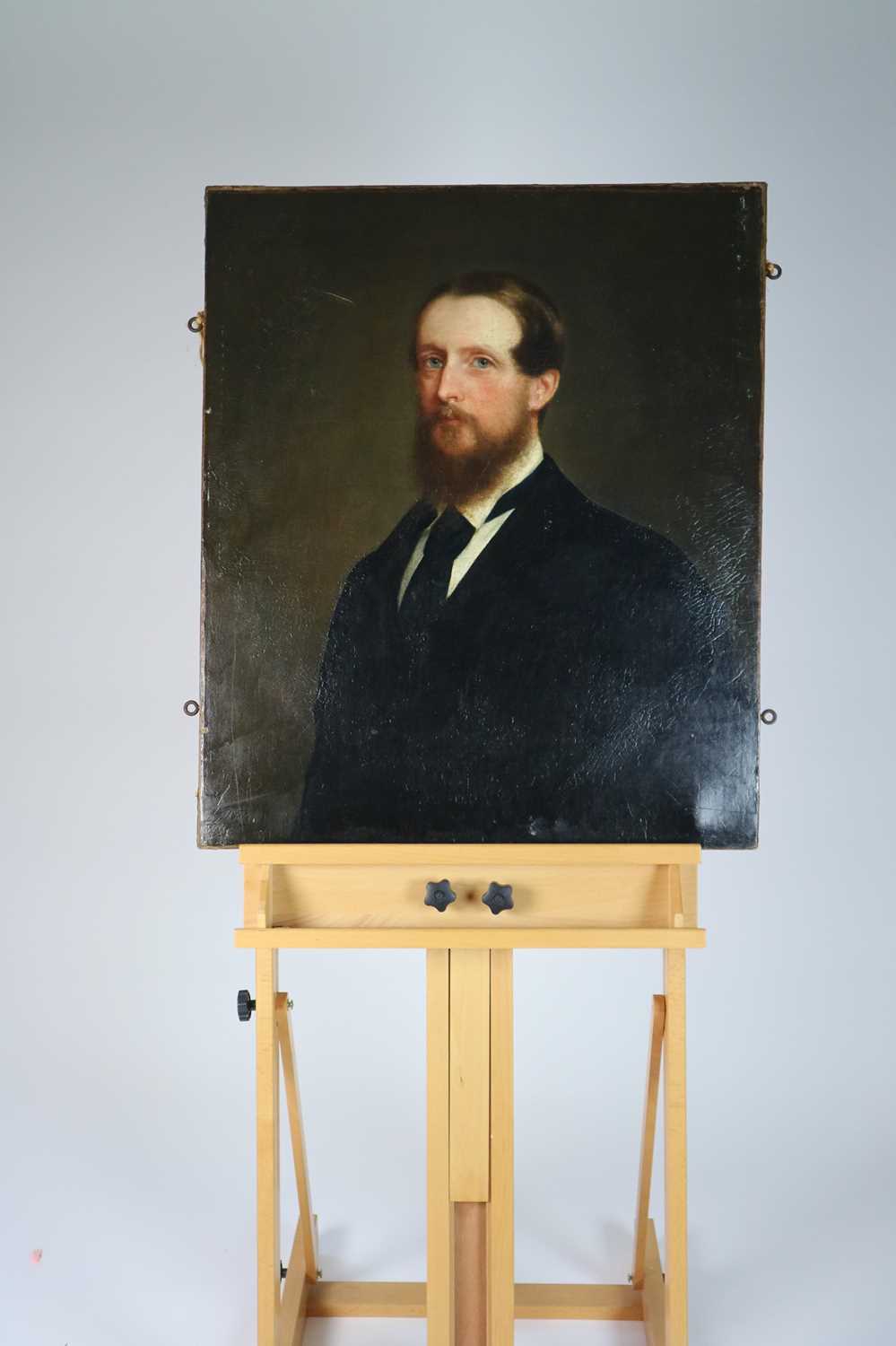 M.H. Colnaghi (19th Century) Portrait of Hugh Robert Hughes the younger of Kinmel Hall - Image 2 of 8