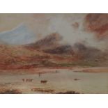 William Henry Earp (British 19th Century), Loch Awe Watercolour