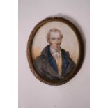 Miniature Portrait of a Gentleman with White Stock