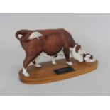 Beswick Connoisseur 'Hereford Cow and Calf'