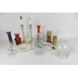 Collection of decorative glassware