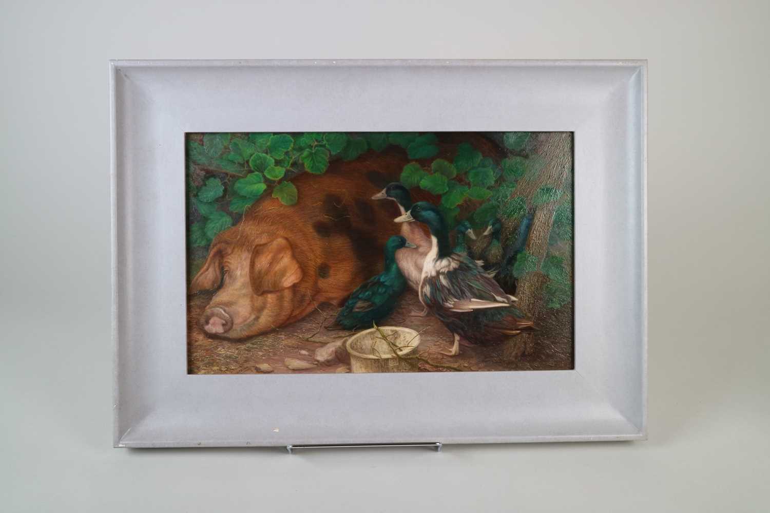 Denby Sweeting (British 1936-2020) Pig and Ducks - Image 4 of 4