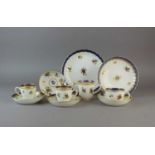 A group of Caughley 'Dresden Flowers' porcelain