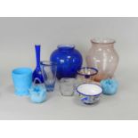 Group of decorative glassware