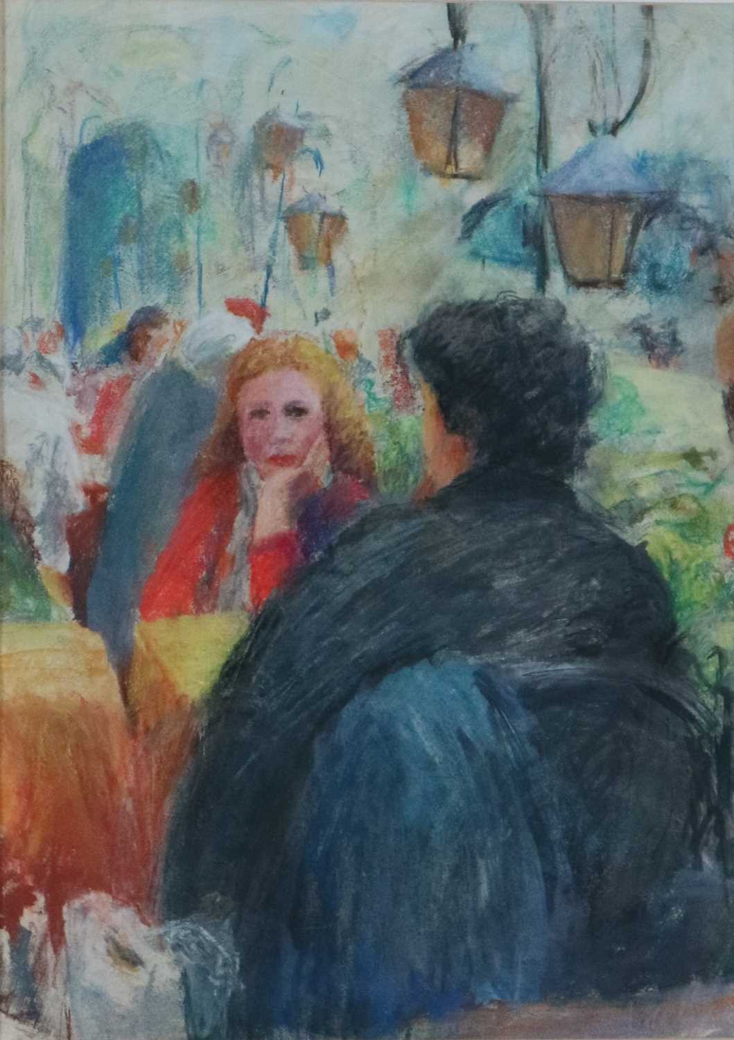 Pavement Cafe (20th Century) Pastel