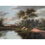 E Honton (British School) Pair of Waterside Country Landscapes