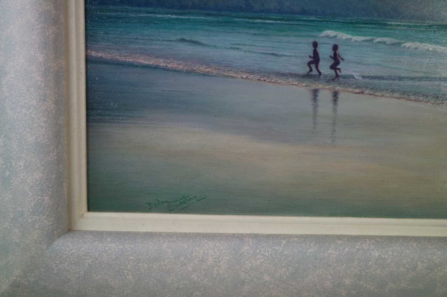 Denby Sweeting (British 1936-2020), Children Playing in the Surf - Image 3 of 3