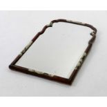 An early 20th century chinoiserie easel mirror, 76cm high