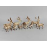 A collection of Beswick deer