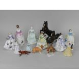 A group of Beswick, Royal Doulton, Royal Worcester and Coalport