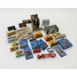 A quantity of mostly un-boxed diecast vehicles, including Corgi, Dinky, Matchbox and others (a lot)
