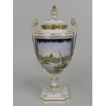 Royal Worcester 'St . Paul's London' vase and cover