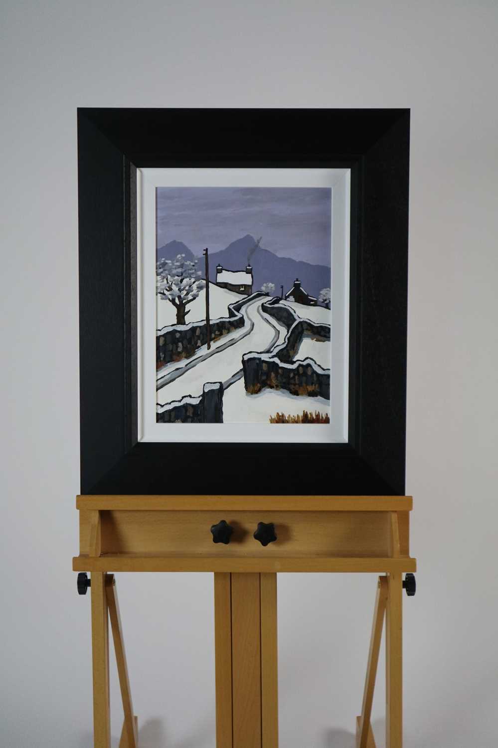 § David Barnes (Welsh Contemporary) Winter in Gwynedd - Image 2 of 3