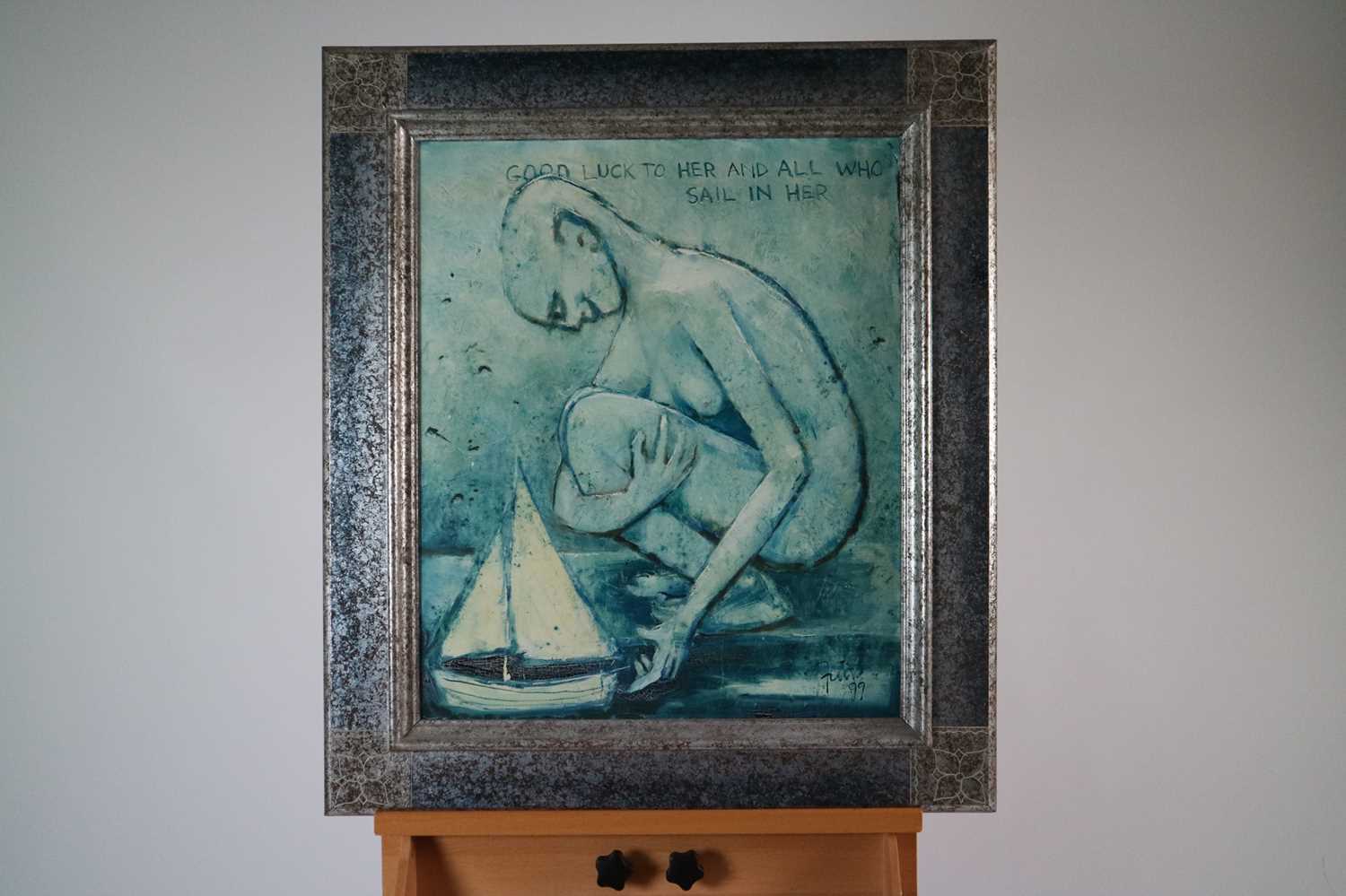 Paul Martinez-Frias (Welsh School, b.1929), Good Luck to Her and all who Sail in Her - Image 4 of 4