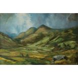 Jack R Mould (British 1925-1956), Mountainous Landscape