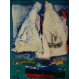 Paul Martinez-Frias (Welsh School Contemporary, b.1929), Abstract Yacht