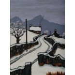 § David Barnes (Welsh Contemporary) Winter in Gwynedd