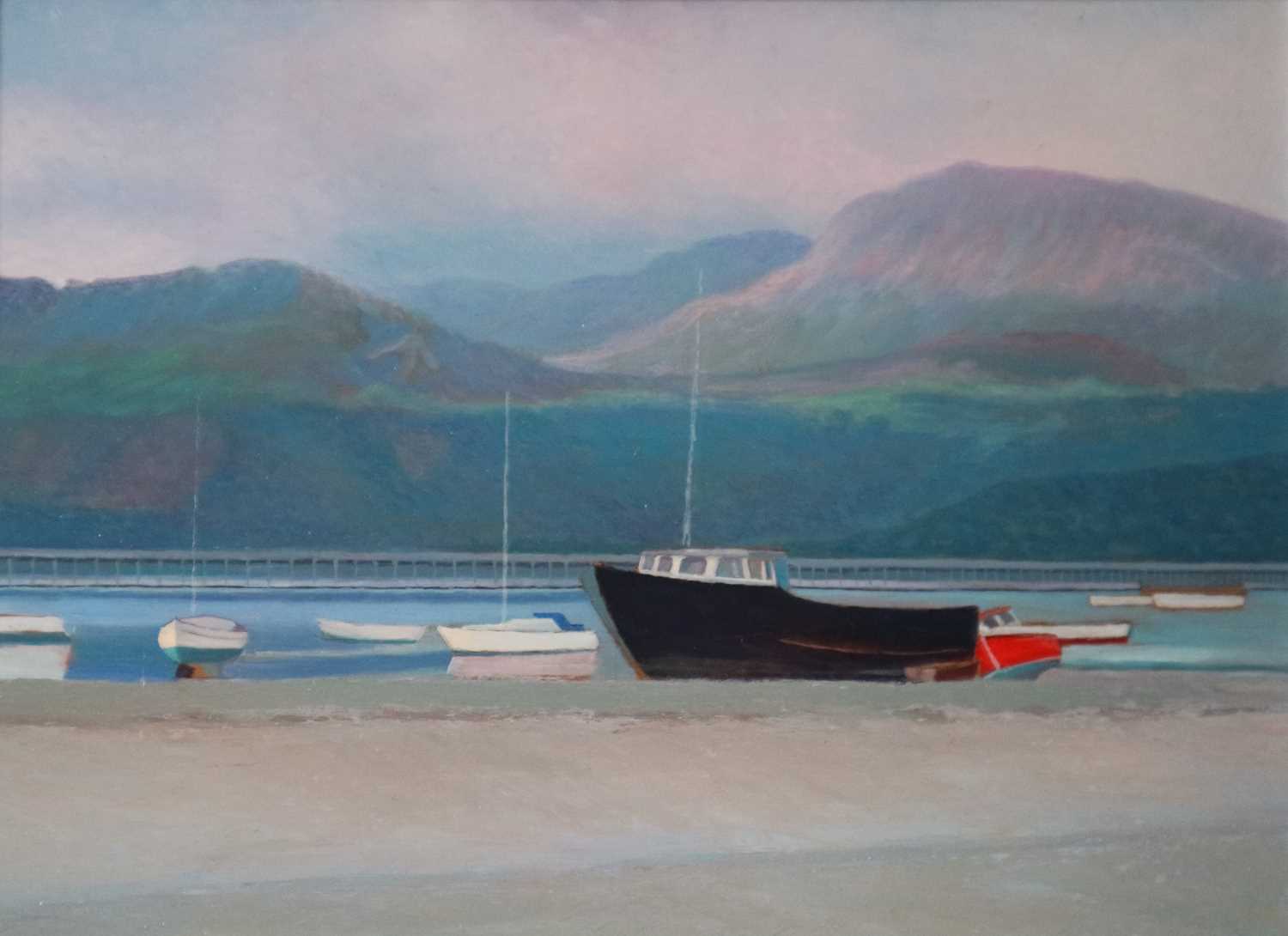 § Denby Sweeting (British 1936-2020), Boats at Barmouth