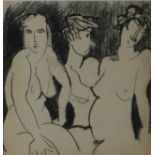 Gabriel Coldefy (French 1911-1988), Three Nude Ladies