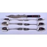 ASSORTED ANTIQUE SILVER SPOONS. 5.5 oz. (qty)