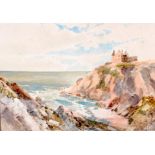 MORRIS (British) FRAMED WATERCOLOUR, signed, coastal landscape. 26 cm x 36 cm.