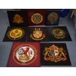EIGHT VARIOUS PAINTED RAILWAY PLAQUES, including Pullman, London Midland & Scottish Railway Company,