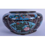 A LATE 19TH CENTURY CHINESE CLOISONNE ENAMEL LOBED CENSER decorated with birds and foliage. 27 cm wi