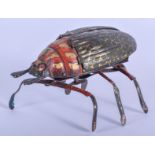 A RARE ANTIQUE LEHMANN TIN PLATE BEETLE FLY. 13 cm long.