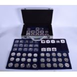 A COLLECTION OF AMERICAN SILVER SPECIMEN CURRENCY SILVER COINS. (qty)