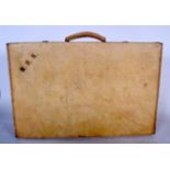 A VINTAGE SUITCASE BY JOHN POUND LONDON, emblazoned “N.R.R”. 56 cm wide.