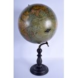 A VINTAGE COLUMBUS GLOBE revised by W Kaden. 48 cm x 30 cm.