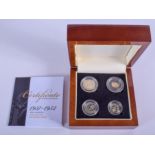 A GEORGE VI 1947-1962 PROOF COIN SET.